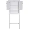 Over The Toilet Storage Cabinet, Bathroom Shelf Over The Toilet, Over Toilet Bathroom Organizer (White) 6