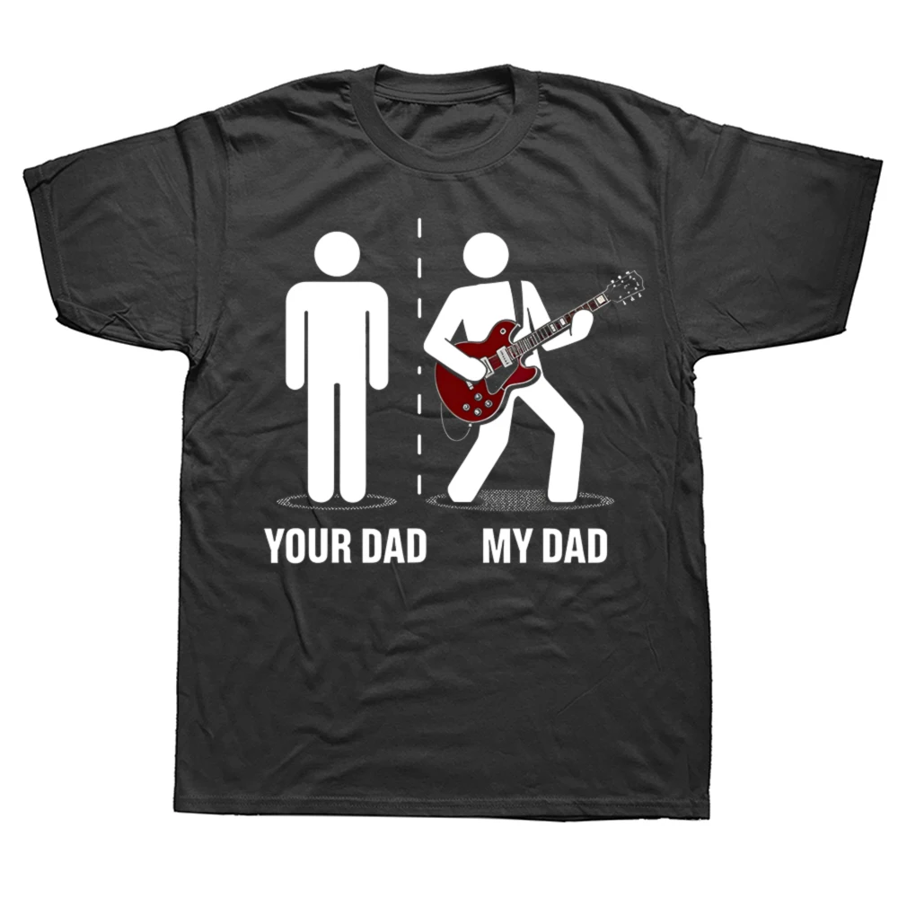 Dein Papa, mein Vater, lustiger Vater, Musik, Gitarrist, T-Shirts, Männer, Humor, Streetwear, T-Shirt, kurzärmelig, Unisex, lockere Kleidung