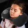 Inflatable Travel Pillow U-Shaped Car Pillow Neck Protector Portable Comfortable Pillow For Airplane Train Car 3