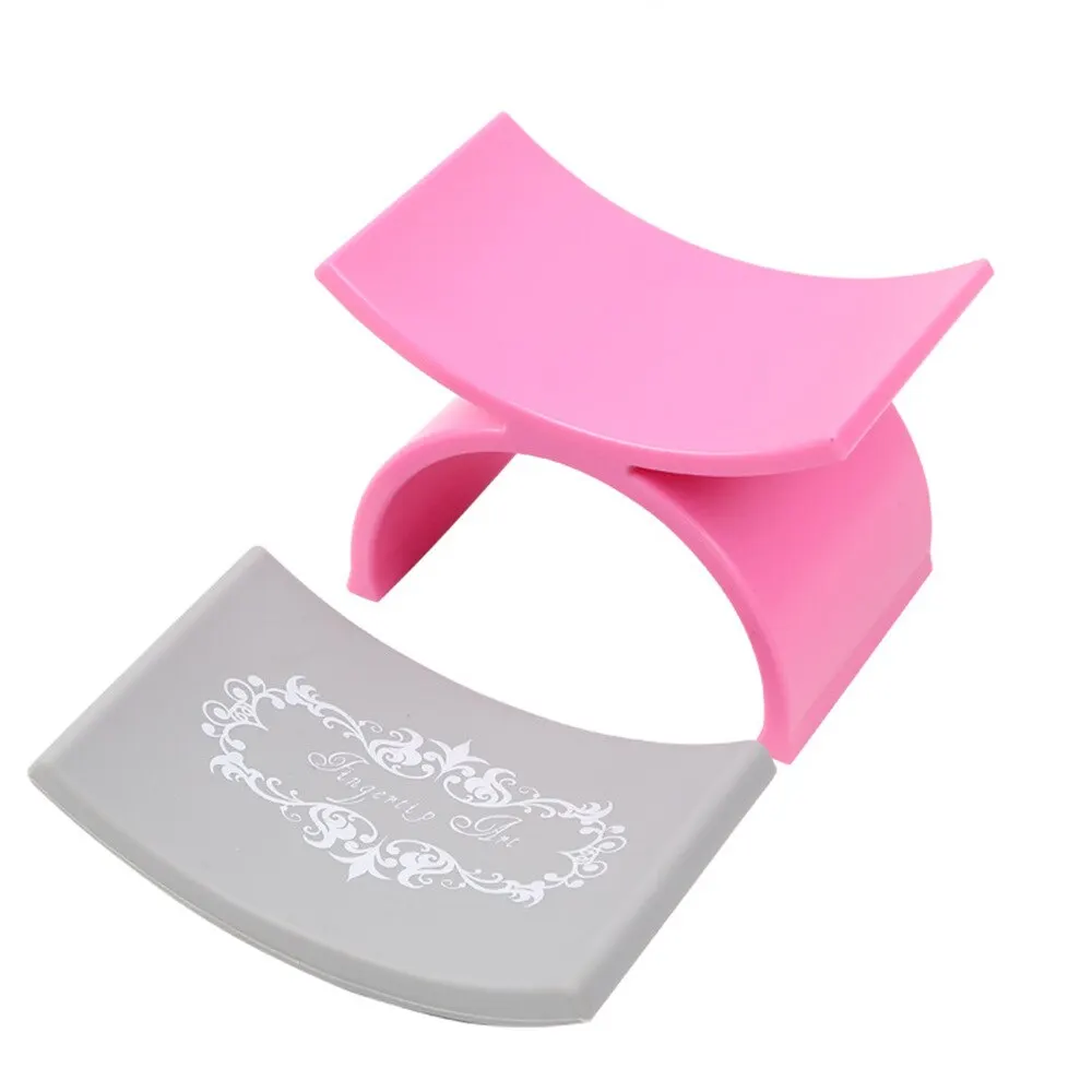 1pc U Shape Nail Pillow Removable Silicone Carrying Nail Pad Hand Rest Stand Hand Pillow Salon Cushion Tools