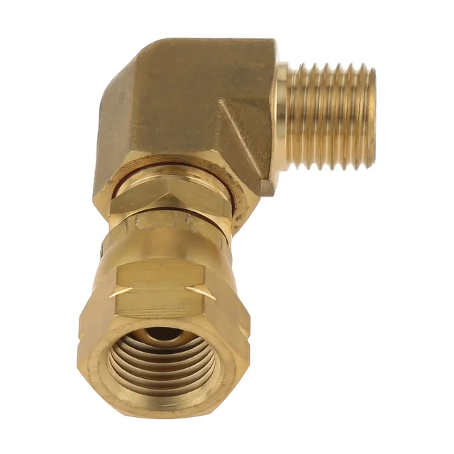 Solid Brass Gas Connection 90 Degree Angle Elbow 1/4 In Left Hand Thread  LPG Cooker Hose Adapter Connector for Gas Stove/Bottle - AliExpress