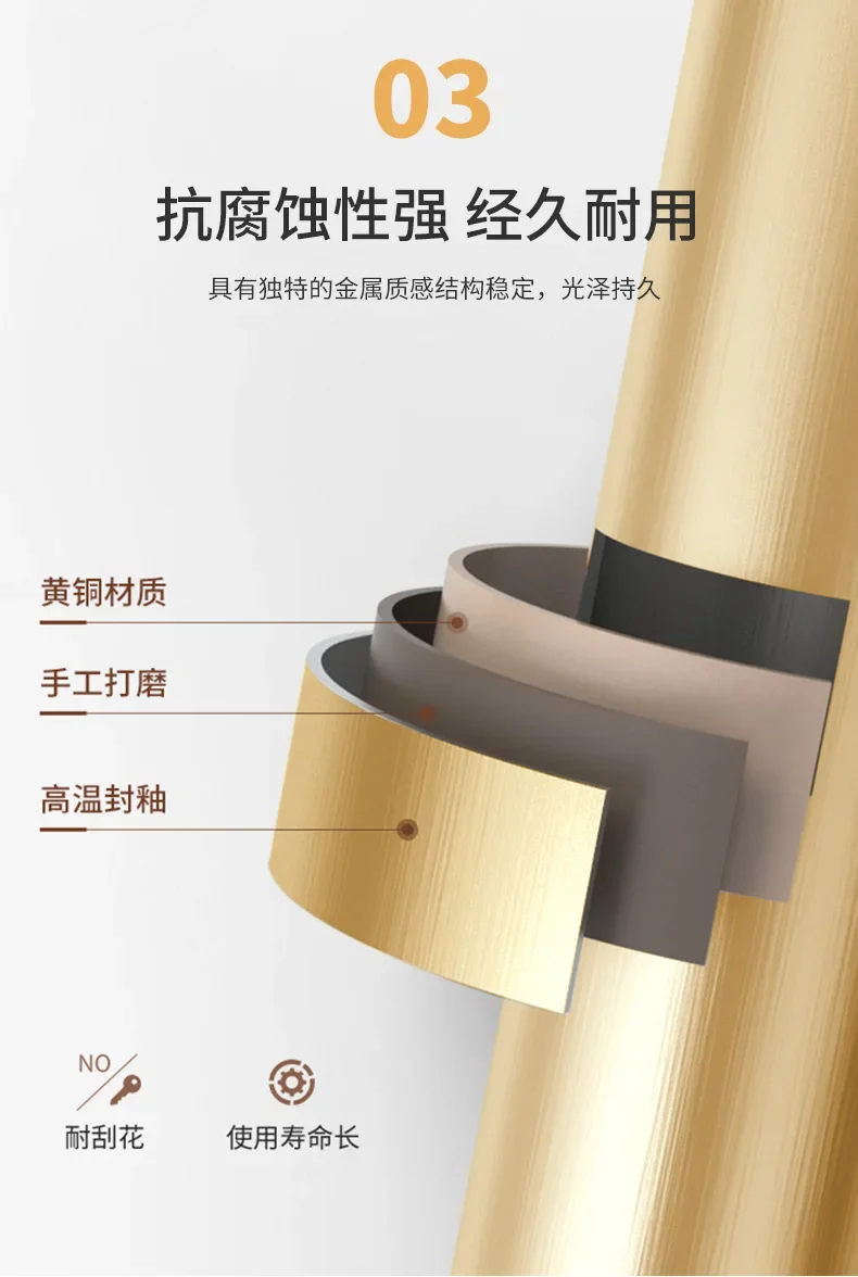 Description Picture 4 of itemSolid Brass Anti-theft Chaindoor Security Golden Lock Anti-theft Latch Door and Window Latch Security Chain Lock