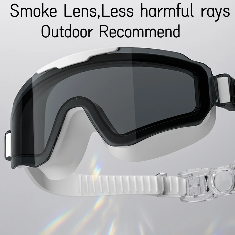 Swimming Goggles Big Frame UV Protection Waterproof HD Vision Adults For Men and Women