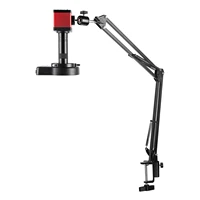 Digital Microscope 100cm Working Distance HDMI VGA 1080P Video Microscopio LED Lights 10~150X Magnifier For Soldering Repair PCB 2