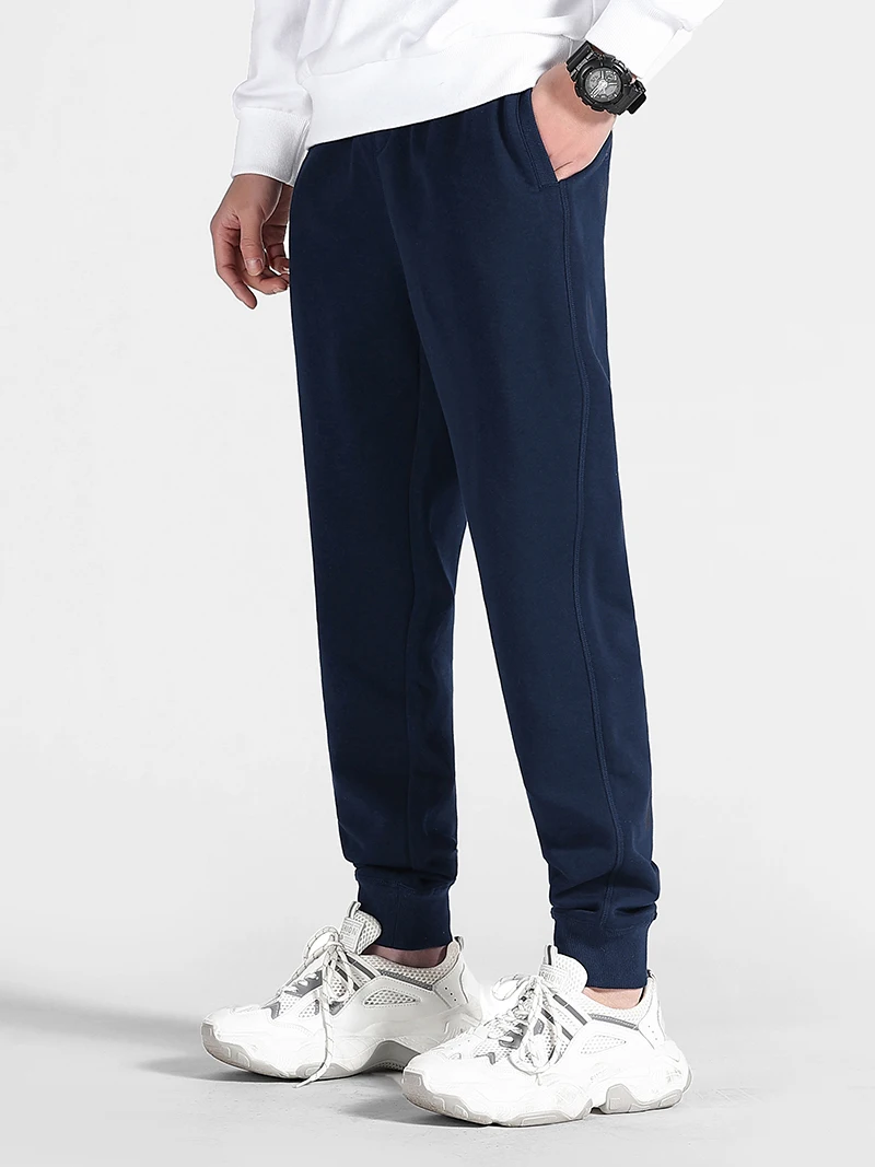 Sport jogging trousers Spring Autumn Men's Sweatpants Zip Pockets Sportswear/Homewear Comfortable Cotton Jogger Pants