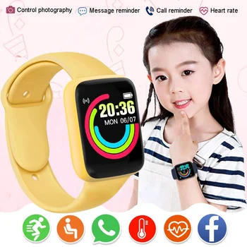Relogio Kids Smart Watch Fitness Sports LED Digital Electronics Clock for Children Boys Girls Students 6-15 Years Old Smartwatch