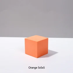White Geometric Foam Photography Props - Three - Dimensional Cube Backdrop (Orange 01)