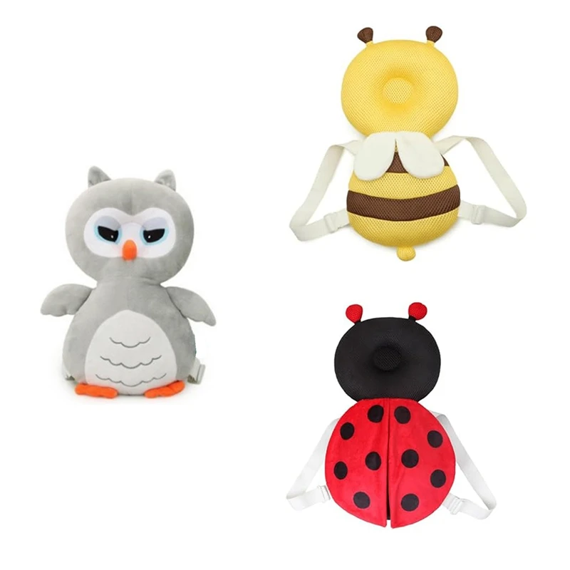 NEW-Baby Protection Cartoon Adjustable Back Shoulder Protection Pad To Prevent Injury