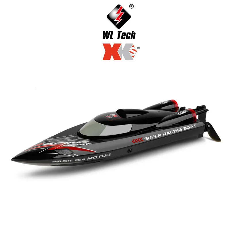 

WLtoys WL916 2.4GHz RC Boat High Speed 55KM/H Capsize Protection Brushless RC Speedboat With Light For Kids Birthday Gifts