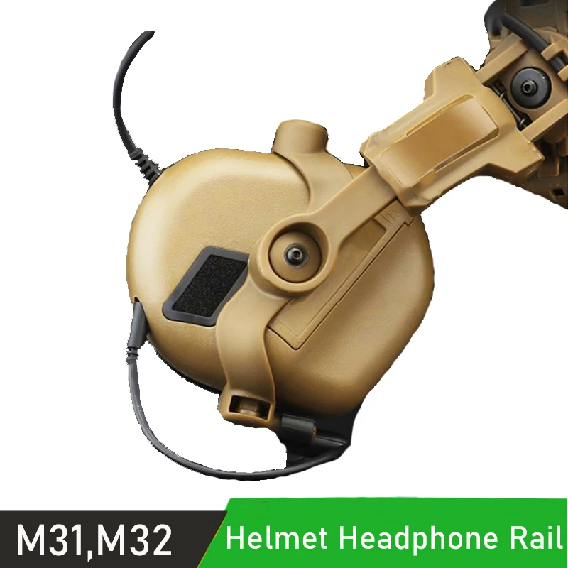 Helmet Headphone Rail, Noise Canceling Headphone Helmet Rail Adapter for EARMOR M31 and M32 Active Headphones