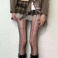 Collants Sexy pour femmes, Lingerie rayée Y2k, bas hauts de cuisse, sans couture, élastiques, serrés, bas de corps 3