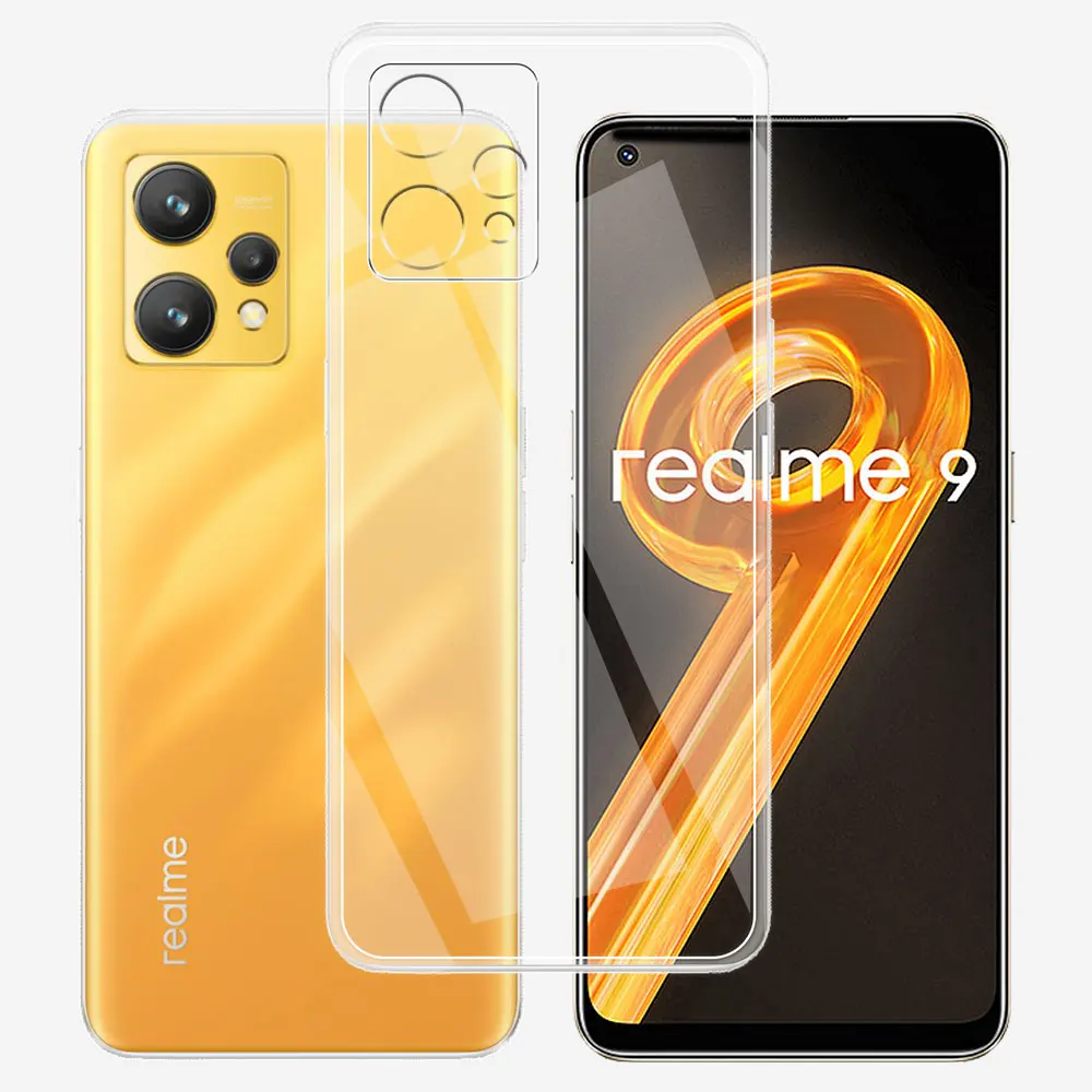 Clear Silicon Soft Cover Ultra Thin Bumper Coque for Realme 9 Series and Pro Plus