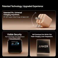 New Arrivals Anker Nano Smart 45W A121D Type C Charger Fast Charging head fast charging 16 Pro 15 14 Foldable Plug USB C Charger 4