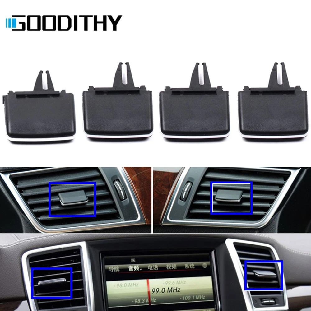 Car Accessories Front Rear Air Conditioner Vent Outlet Grille Slide