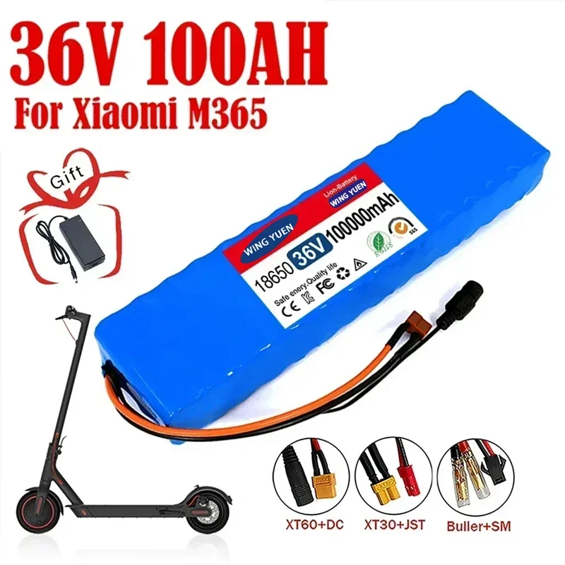 

NEW 10S3P 36V 100Ah Battery ebike Battery Pack 18650 Li-ion Batteries 1000W For High Power Electric Scooter Motorcycle Scooter