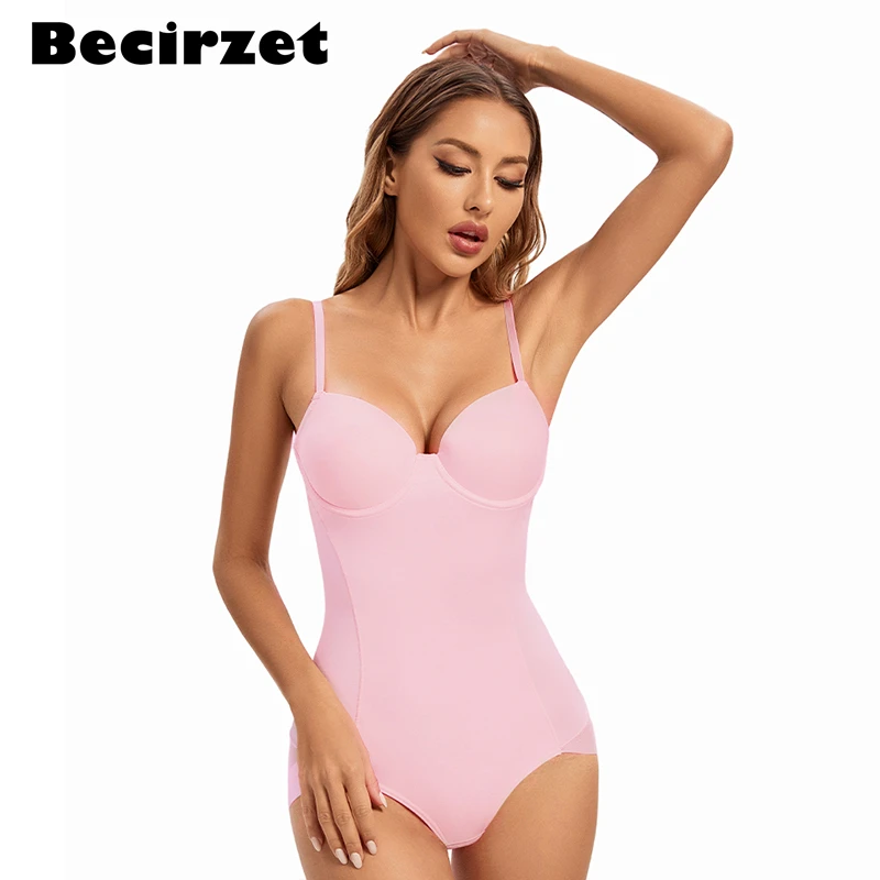 Women Body Shaper One Piece Bodysuit Plus Size Seamless Underwear