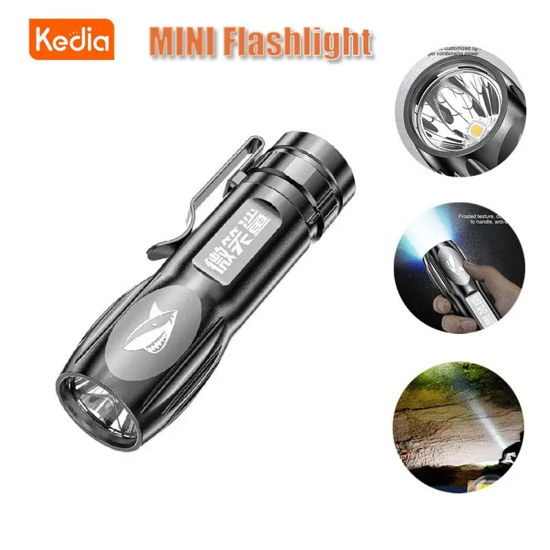 

Kedia Mini Led Flashlight Portable Camping Waterproof Far Range Flashlight Rechargeable Flash Light EDC Torch Lamp For Outdoor