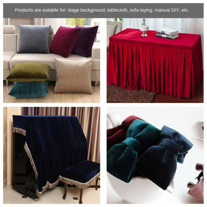 Velvet Fabric by the Meter – Wedding & DIY Decorative Cloth 2