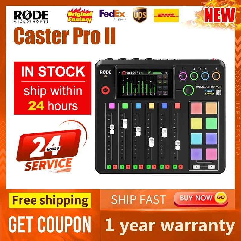 Rode Wireless Pro GO II GO2 //RODECaster Pro II Wireless Lavalier Mic  Microphone System for Android iPhone Phones Transmission - AliExpress