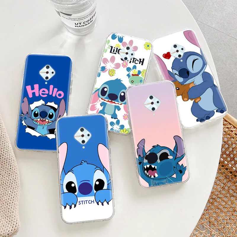 Custodia Trasparente Per Iphone 14 Plus 13 Mini 12 Pro Max Cover Ets-16 Cute Stich