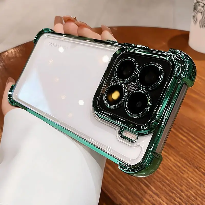 Luxury Shockproof Glitter Plating Silicone Soft Case - Clear and Thin Cover