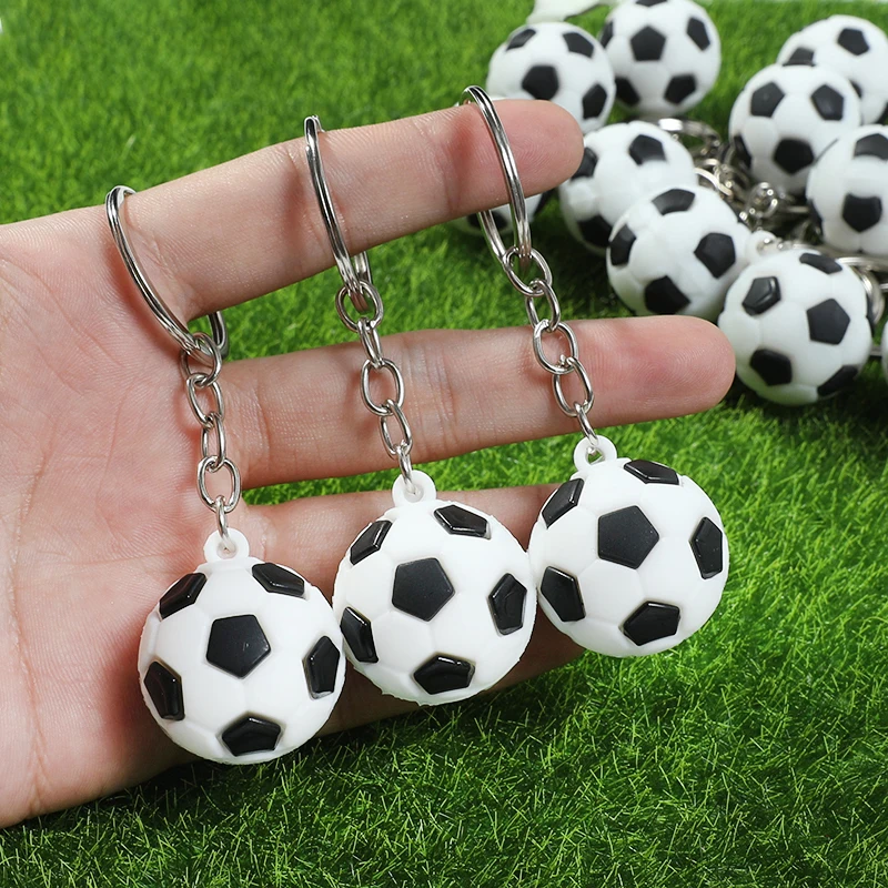 5/10/20pcs Soccer Party Kids Favors Keychain Ornament Boy Girl Sport Theme Birthday Party Supplies Pinata Filler Gifts for Guest
