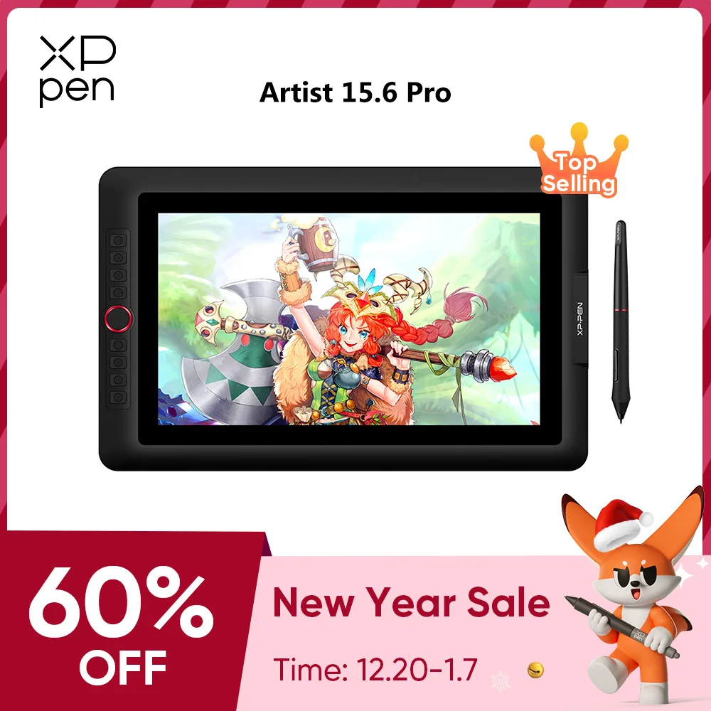 XPPen 아티스트 15.6 프로 드로잉 태블릿, 그래픽 모니터, 디지털 애니메이션 드로잉 보드, 60 도 틸트 기능, 아트 디자인 XPPen 아티스트 15.6 프로 드로잉 태블릿, 그래픽 모니터, 디지털 애니메이션 드로잉 보드, 60 도 틸트 기능, 아트 디자인
