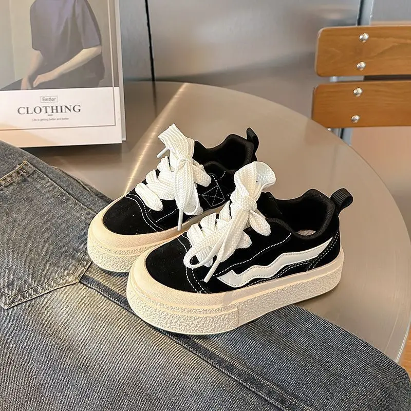 Autumn New Breathable Girls Canvas Shoes Boys Baby Big Children Biscuit Bottom Children\'s School Performance Shoes Girls Shoes