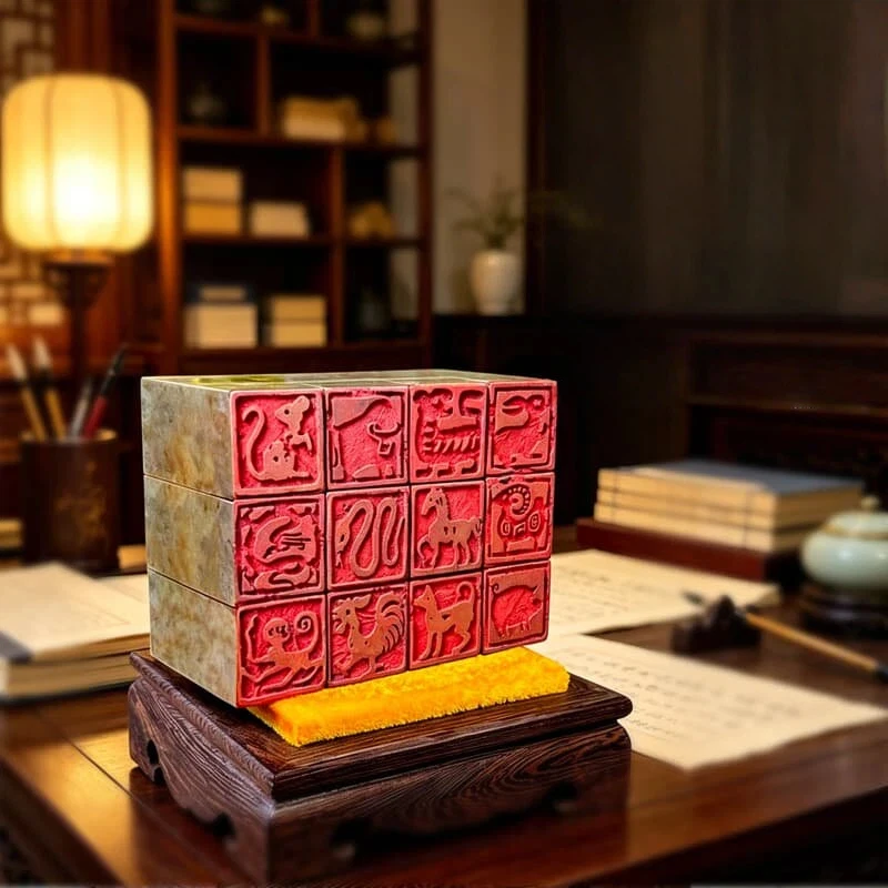 10 조각 니샨 스톤 마감 인장 조각 세트 서예 그림 컬렉션 도서 모토 스탬프 아트 공예 선물 세트
