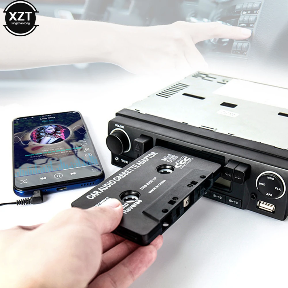 Hot Sale Car Cassette Player Tape Adapter Cassette Mp3 Player Converter For iPod For iPhone MP3 AUX Cable CD Player 3.5mm Jack