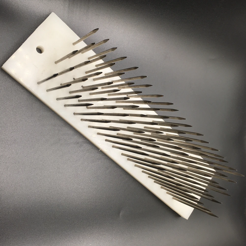 Crochet Hooks Hair Extensions Tool Lace Wig Needles 1pc 30cm White Hair hackle with 100 pcs needle for comb machine weft haaknaalden crochet locks braids hook set wigs wig agulha