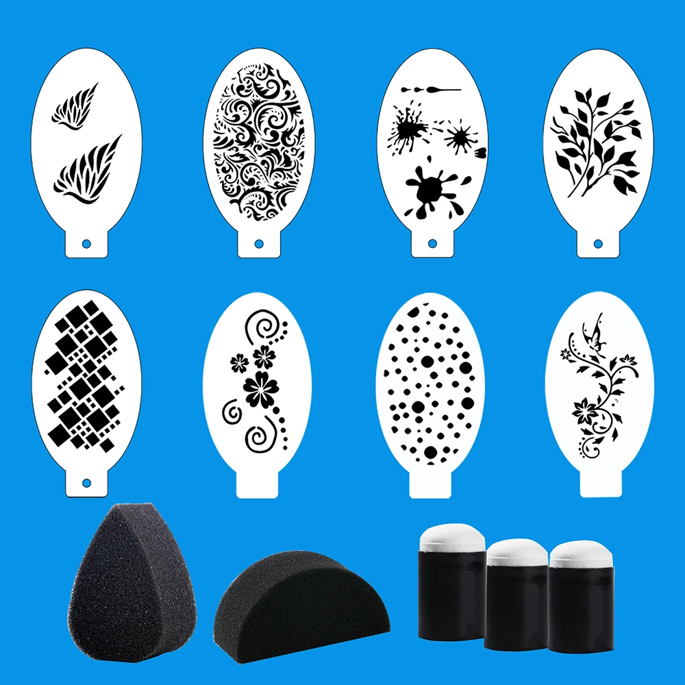 Set Di 5 Stencil Riutilizzabili Per Pittura Del Viso – Per Body Art, Halloween, Feste, Trucco E Tatuaggi Temporanei (Motivi Per Ragazzi)