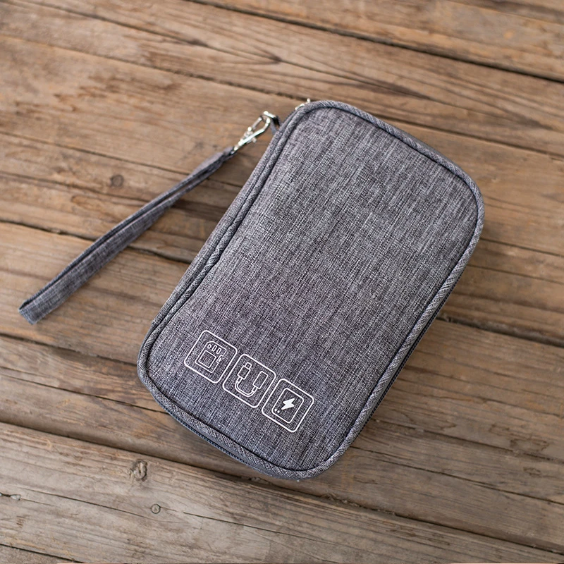 

Portable Cable Digital Storage Bags Organizer USB Gadgets Wires Charger Power Battery Zipper Cosmetic Bag Case Accessories