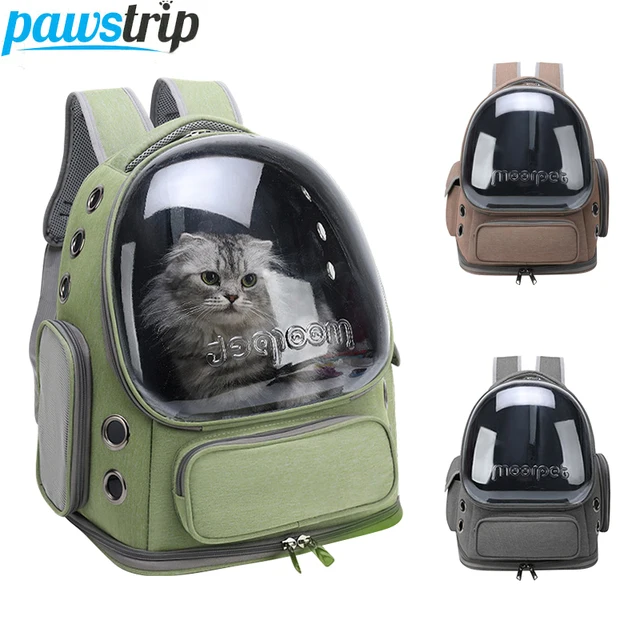 Sac à Dos Transparent pour Animaux de Compagnie, Accessoire de Voyage en Plein Air, pour Chats et Petits Chiens, Respirant, Fournitures pour Chats 1