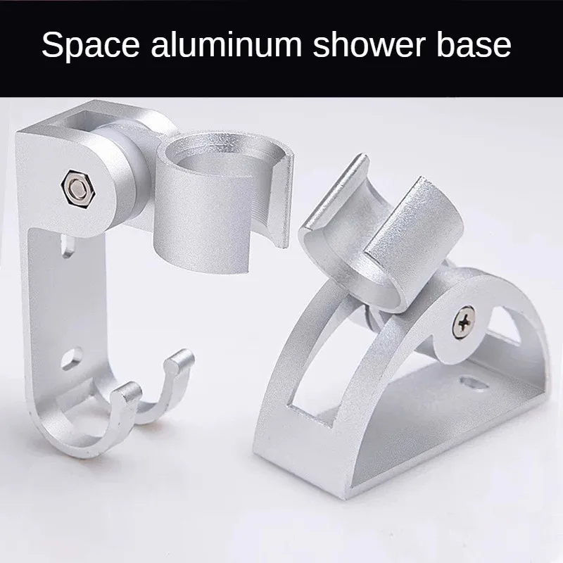 

Aluminium Wall Mounted Shower Head Base Holder Sprayer Fixing Bracket Home Bathroom Showerhead Stand Bath Accessories