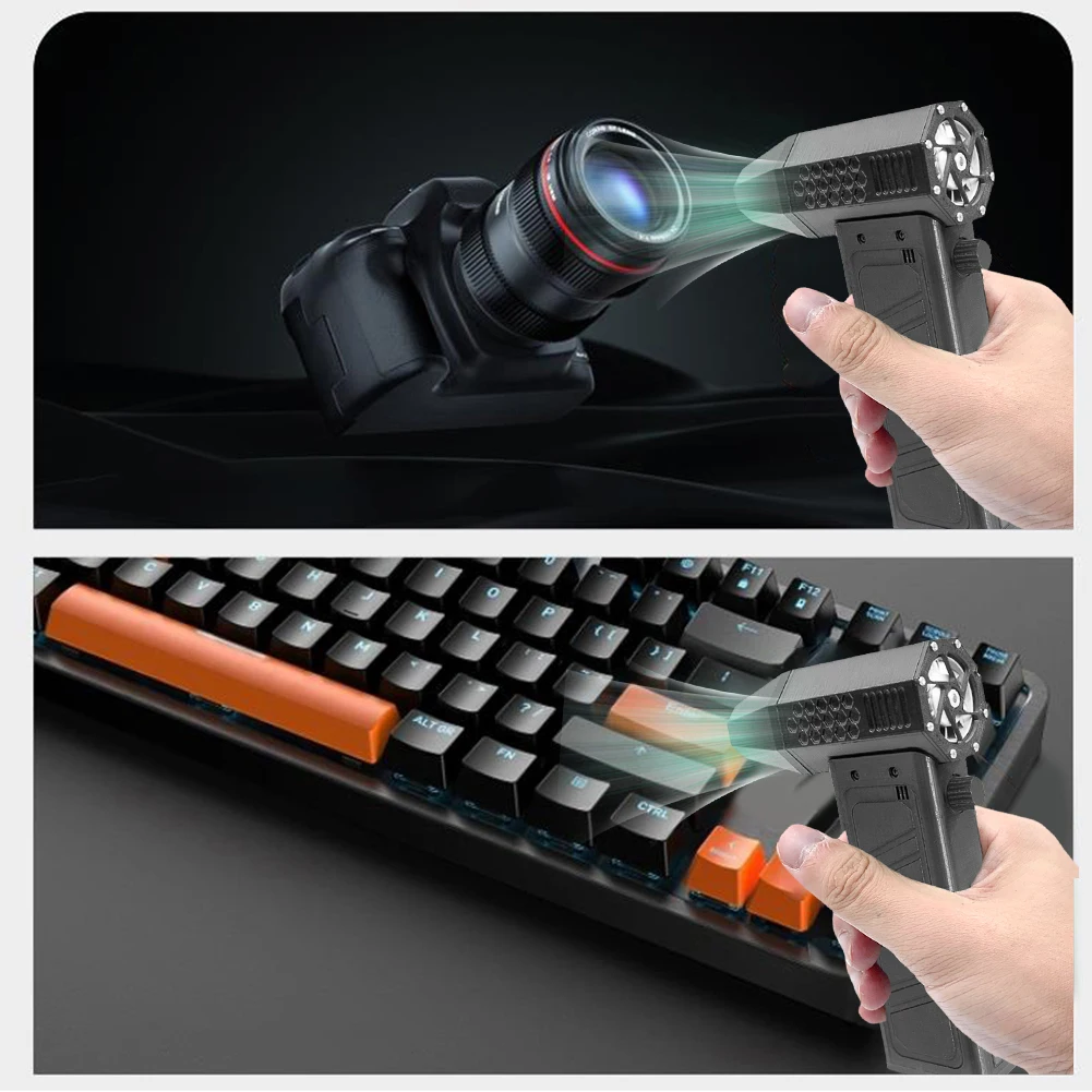 140000RPM Air Blower Electric Turbo Jet Fan Air Handheld Duster Portable Type-C Charging Mini Dust Cleaner PC Keyboard Cleaner 5