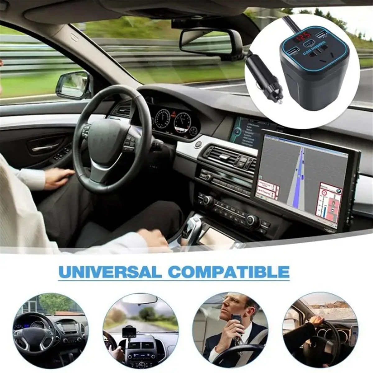 차량용 충전기 인버터 전원 인버터, 12V 24V DC 220V AC 컨버터, 자동차 어댑터 플러그 소켓, 신제품