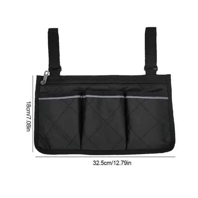 Kerekes Székkel Ellátott Oldaltáska Kartámasz Hordozható Multipocket Tároló Tasak Vízálló Utazótáska Nagy Kapacitású Táska - Image 6