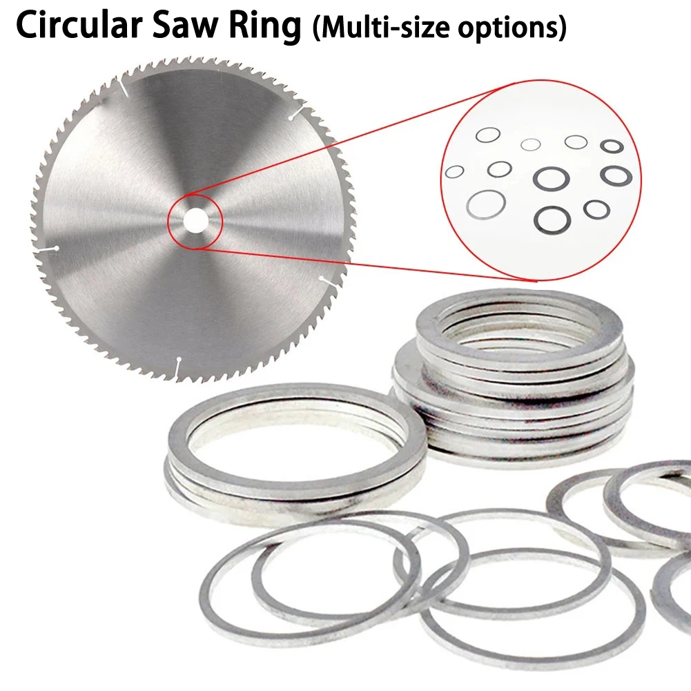 10/16/20/22/25.4/30/32/35mm Circular Saw Blade Ring Reducting Ring Conversion Ring Cutting Disc Woodworking Tool Cutting Washer conversion ring circular saw diameter different anglem internal