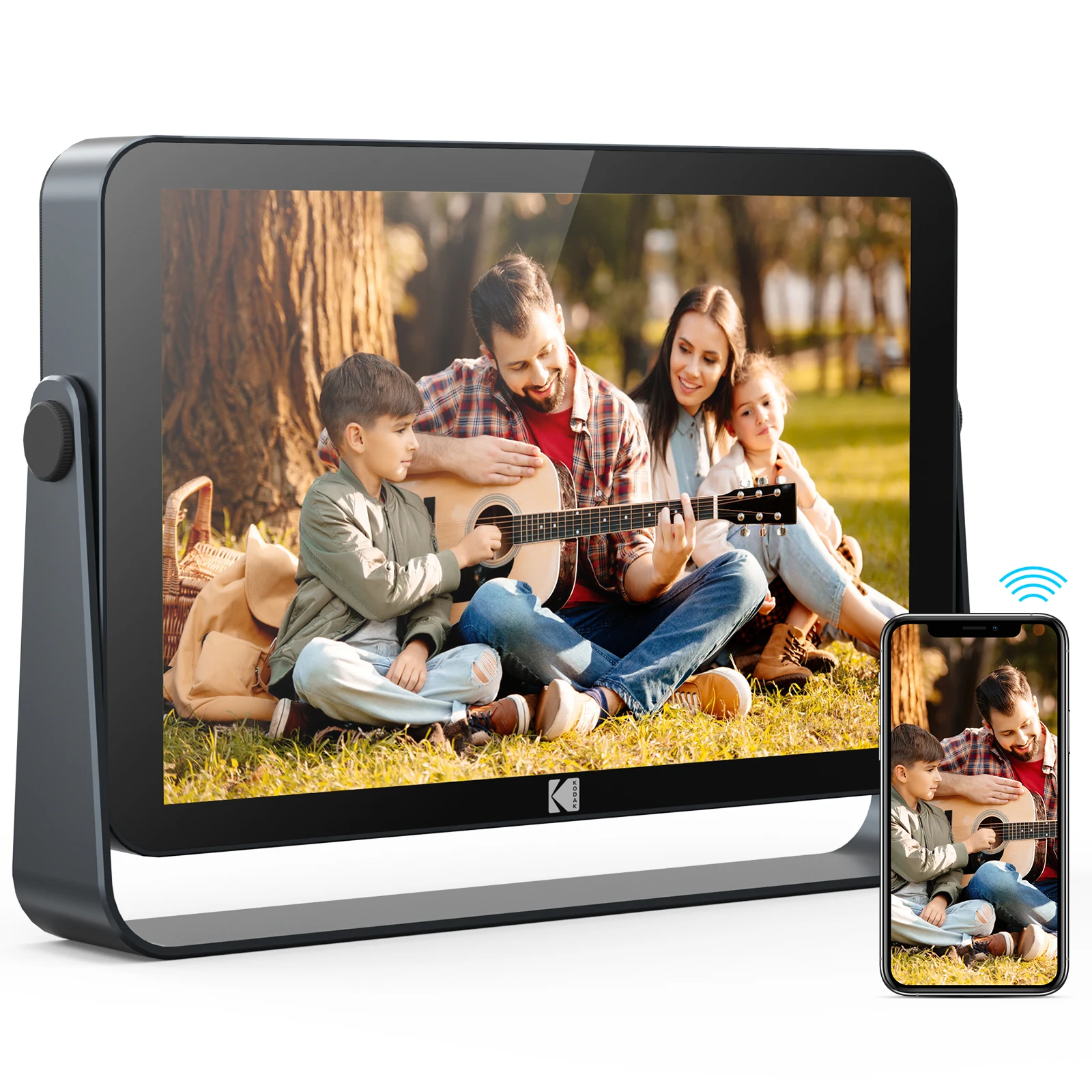YOUYU Digitale fotolijst met wifi, elektronisch frame, touchscreen, 10 inch, met 16 GB ruimte, IPS-touchscreen, delen van foto's en video's overal via de Frameo-app, zwart YOUYU Digitale fotolijst met wifi, elektronisch frame, touchscreen, 10 inch, met 16 GB ruimte, IPS-touchscreen, delen van foto's en video's overal via de Frameo-app, zwart