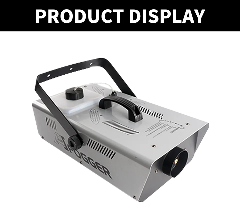 LED 1500W Fog Machine DJ Stage 1500W Smoke Machine RGB Wire And Remote Control K