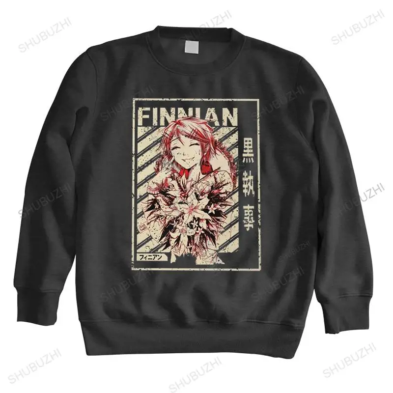 

Black Butler hoodie Men Soft Cotton hoodies Graphic sweatshirts Tops long sleeve Anime Manga Finnian sweatshirt Fitted Apparel