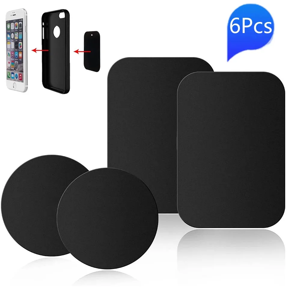 Cup Holder Phone Mount Magnetic Pieces Round Metal Plate Mount