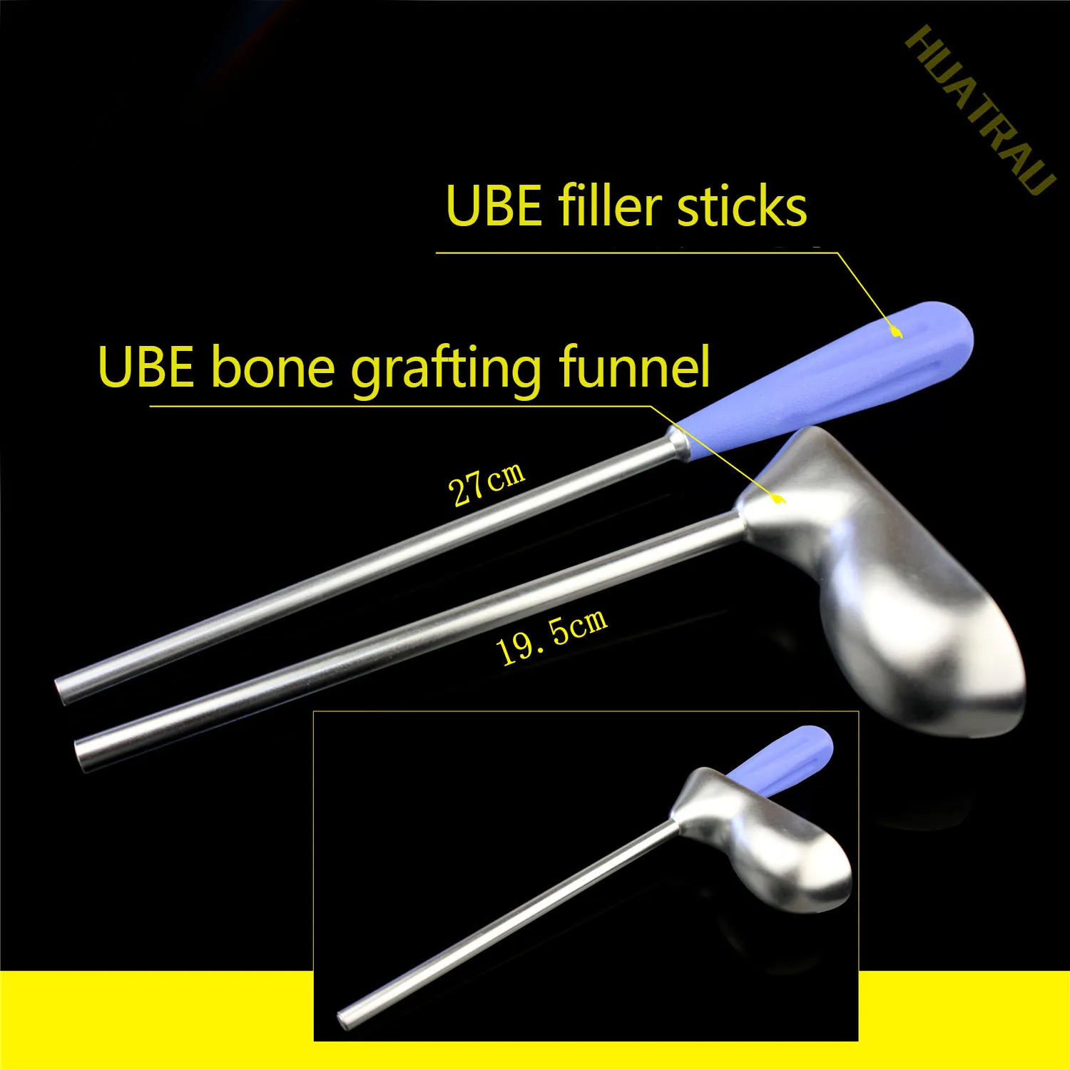 

UBE bone grafting funnel push rod BESS dual channel spine Intervertebral foramen endoscope orthopedic Bone hopper surgery tool