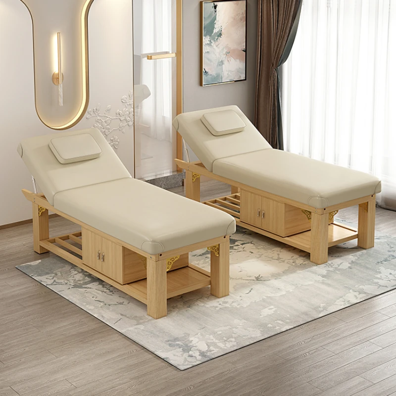 Wooden Physiotherapy Massage Tables Knead Speciality Beauty Spa Massage Tables Adjust Comfort Camilla Masaje Furniture QF50MT