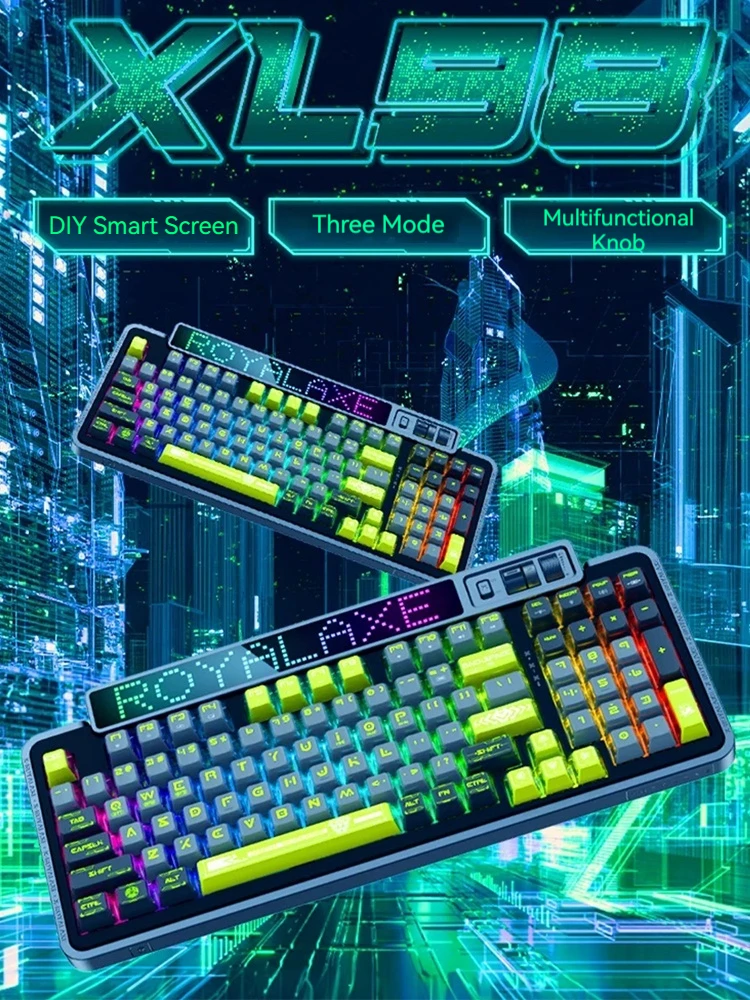 Royal Axe XL98 Mechanical Keyboard DIY Smart Screen 