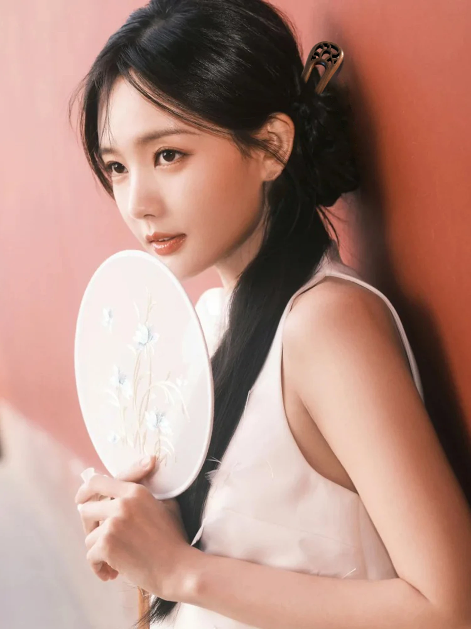 레트로 중국 스타일 새겨진 U자형 머리핀 여성의 우아한 헤어 도구 고대 나무 머리핀 헤어 액세서리