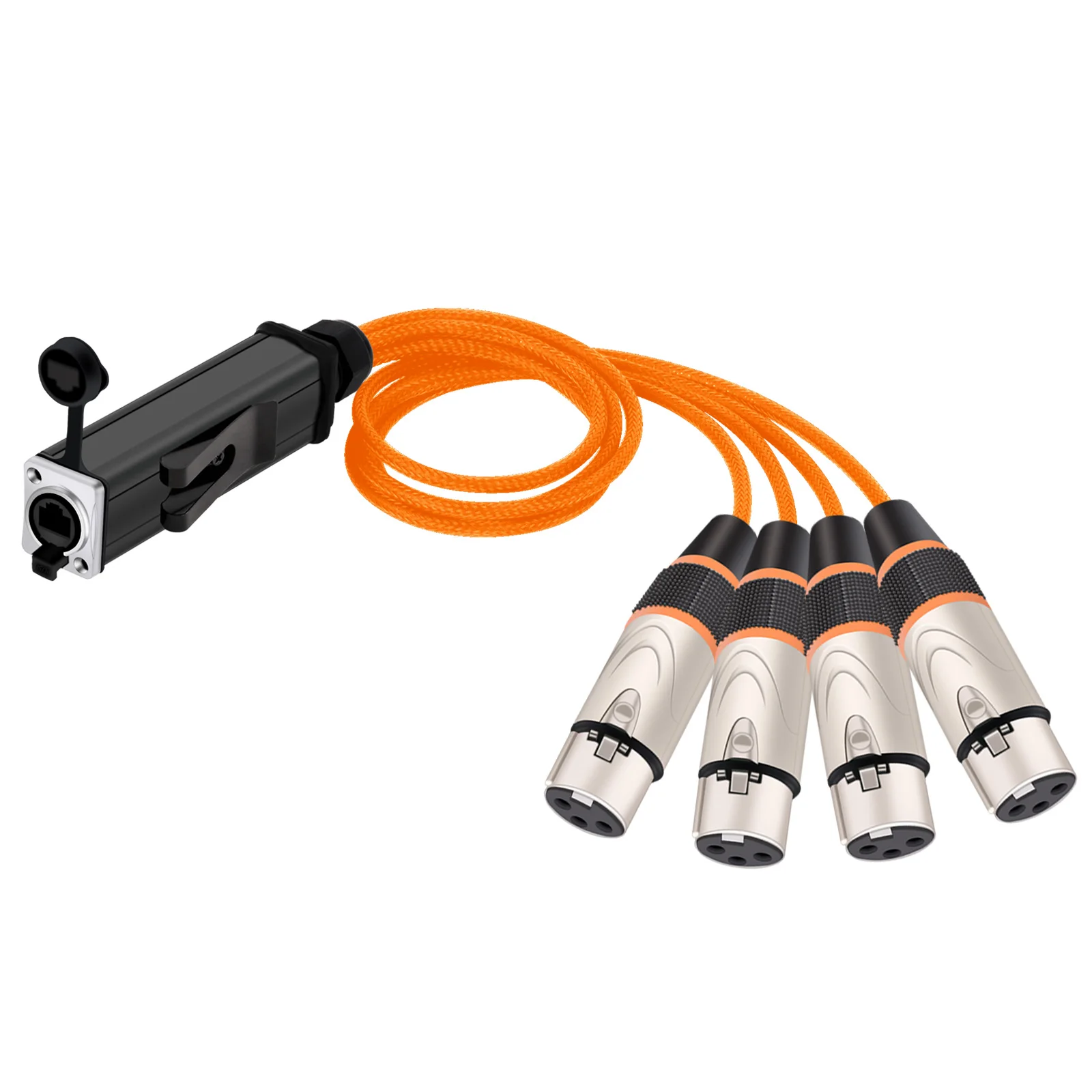 4 canais Conector XLR macho e fêmea