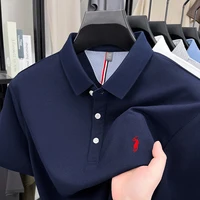 Polo à manches courtes pour hommes, marque haut de gamme, luxe, broderie de poney, T-shirt léger et respirant, nouvelle mode, haut Paul 1