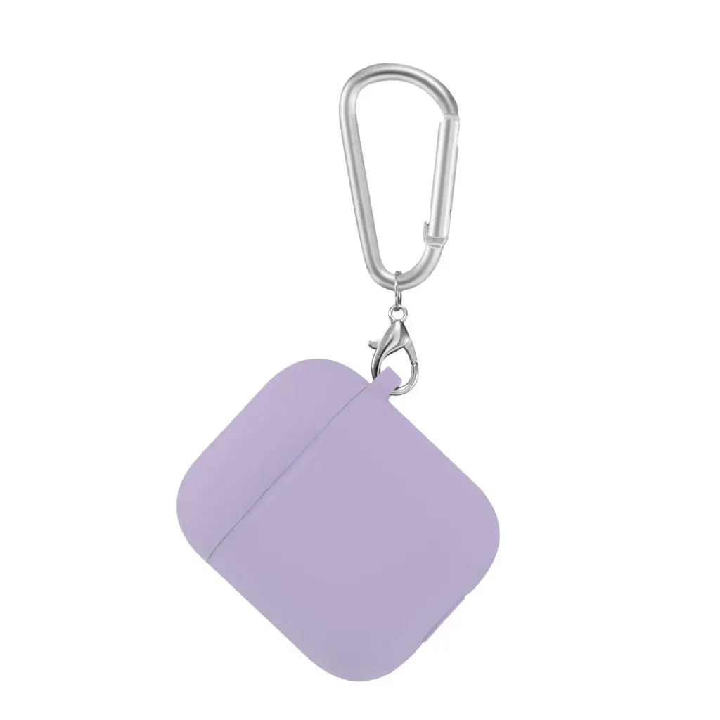 Soft Silicone Protective Earphone Case with Keychain Accessories